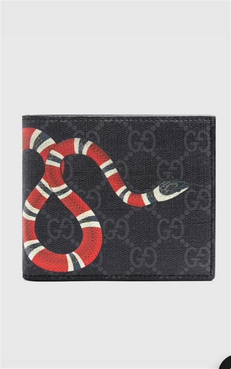 gucci snkae wallet men|gucci snake coin wallet.